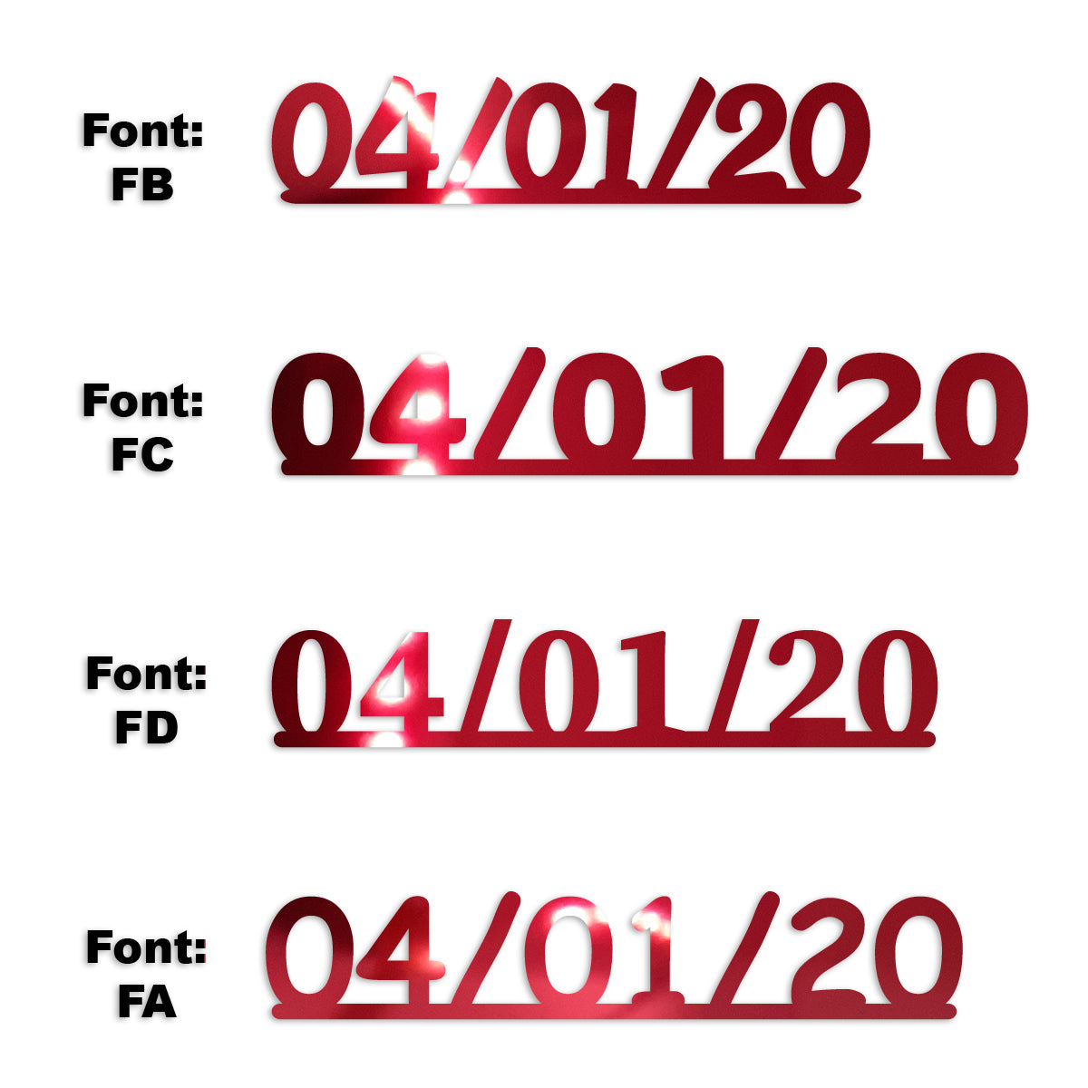Custom-Fetti Date - 04/01/24 or 04/01/25  Red