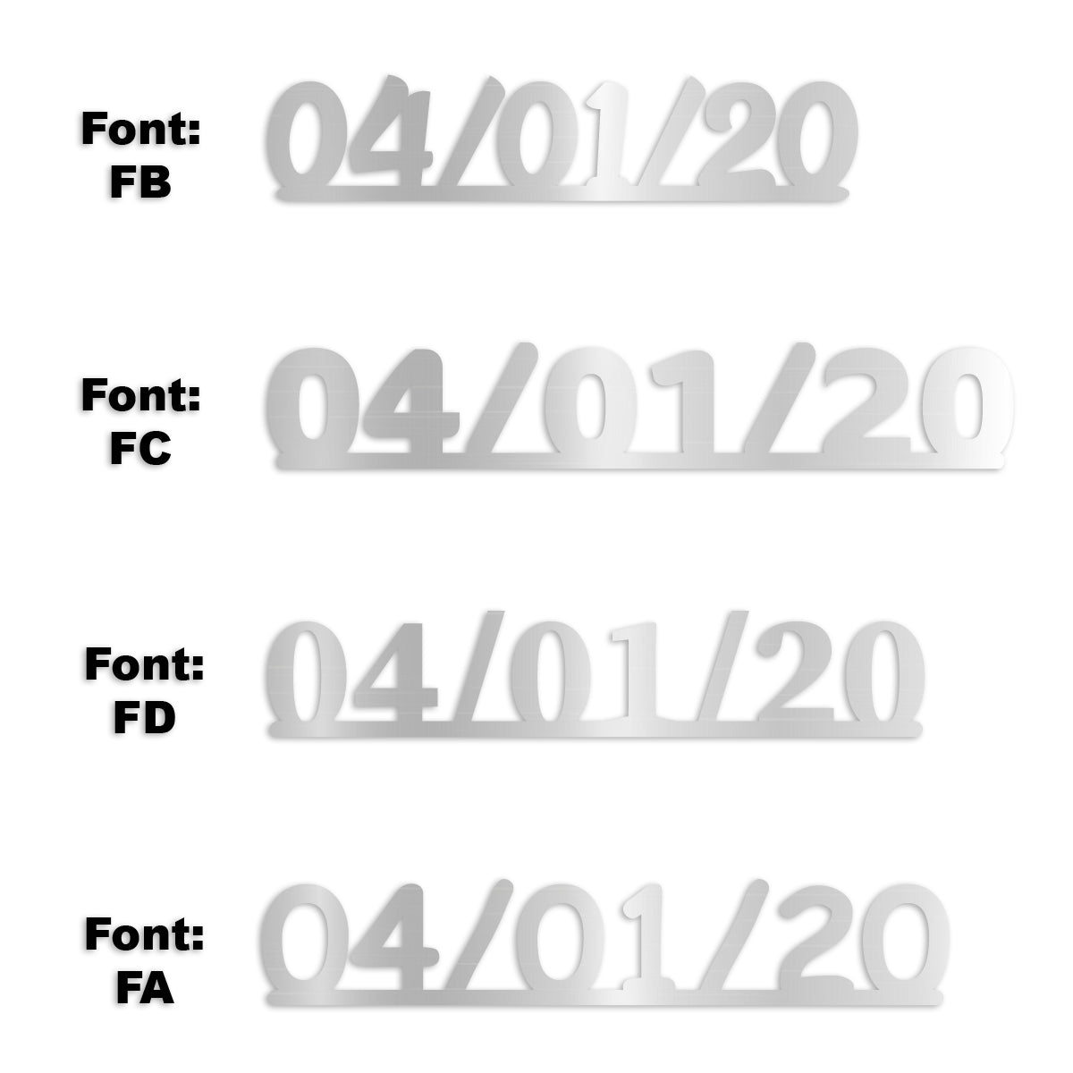 Custom-Fetti Date - 04/01/24 or 04/01/25  Silver