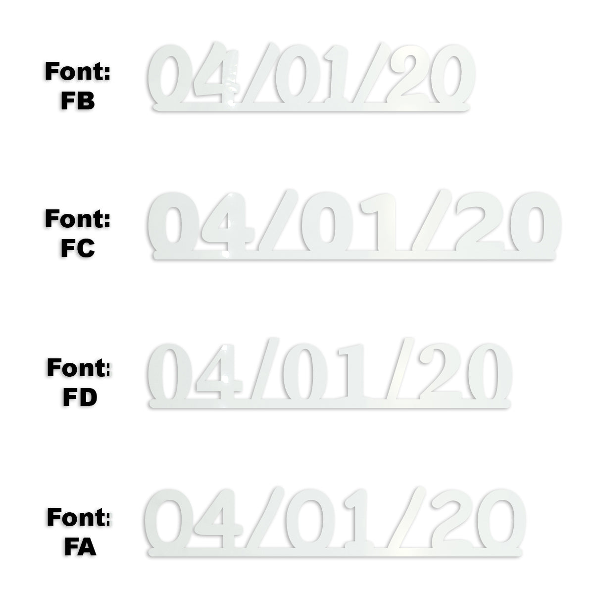 Custom-Fetti Date - 04/01/24 or 04/01/25  White