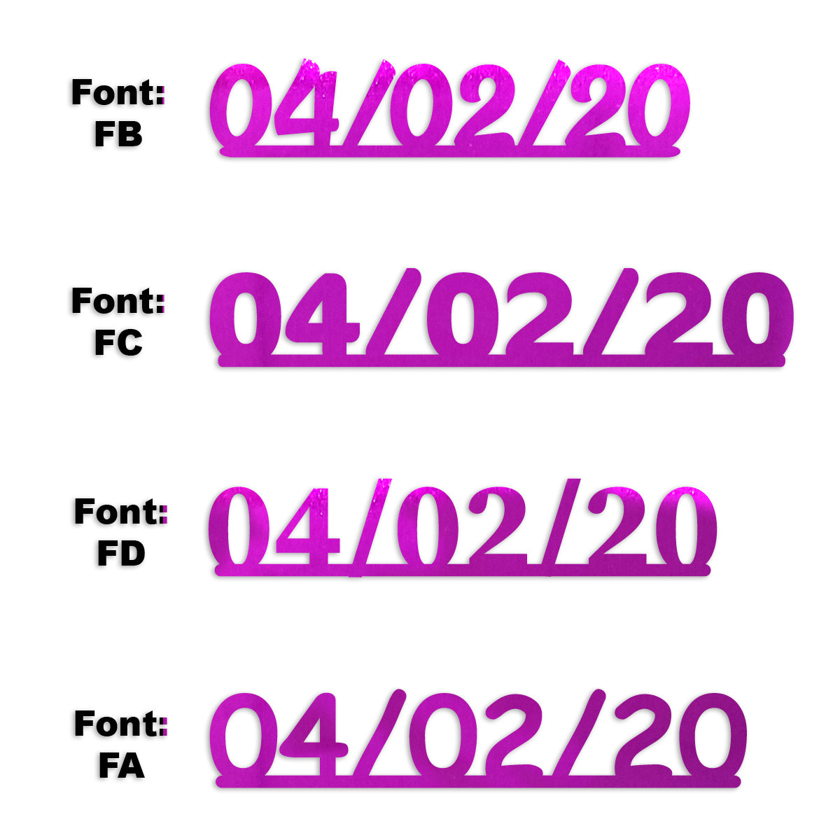 Custom-Fetti Date - 04/02/24 or 04/02/25  Fuchsia