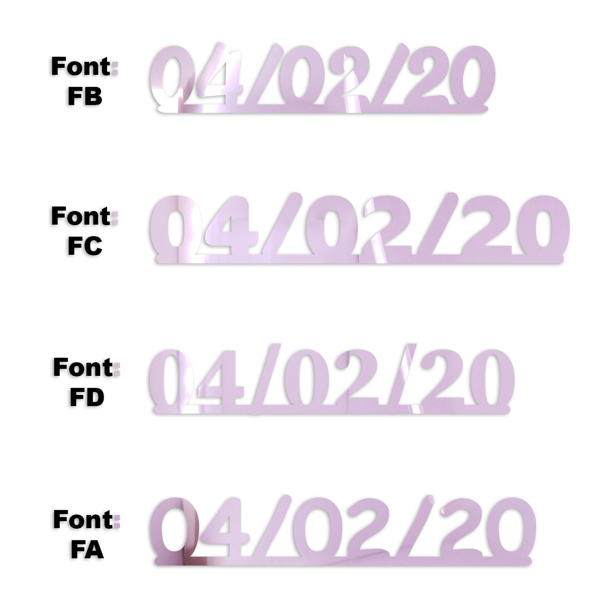 Custom-Fetti Date - 04/02/24 or 04/02/25  Pink