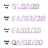 Custom-Fetti Date - 04/02/24 or 04/02/25  Pink