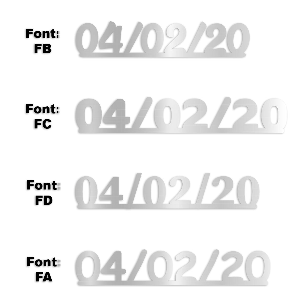 Custom-Fetti Date - 04/02/24 or 04/02/25  Silver