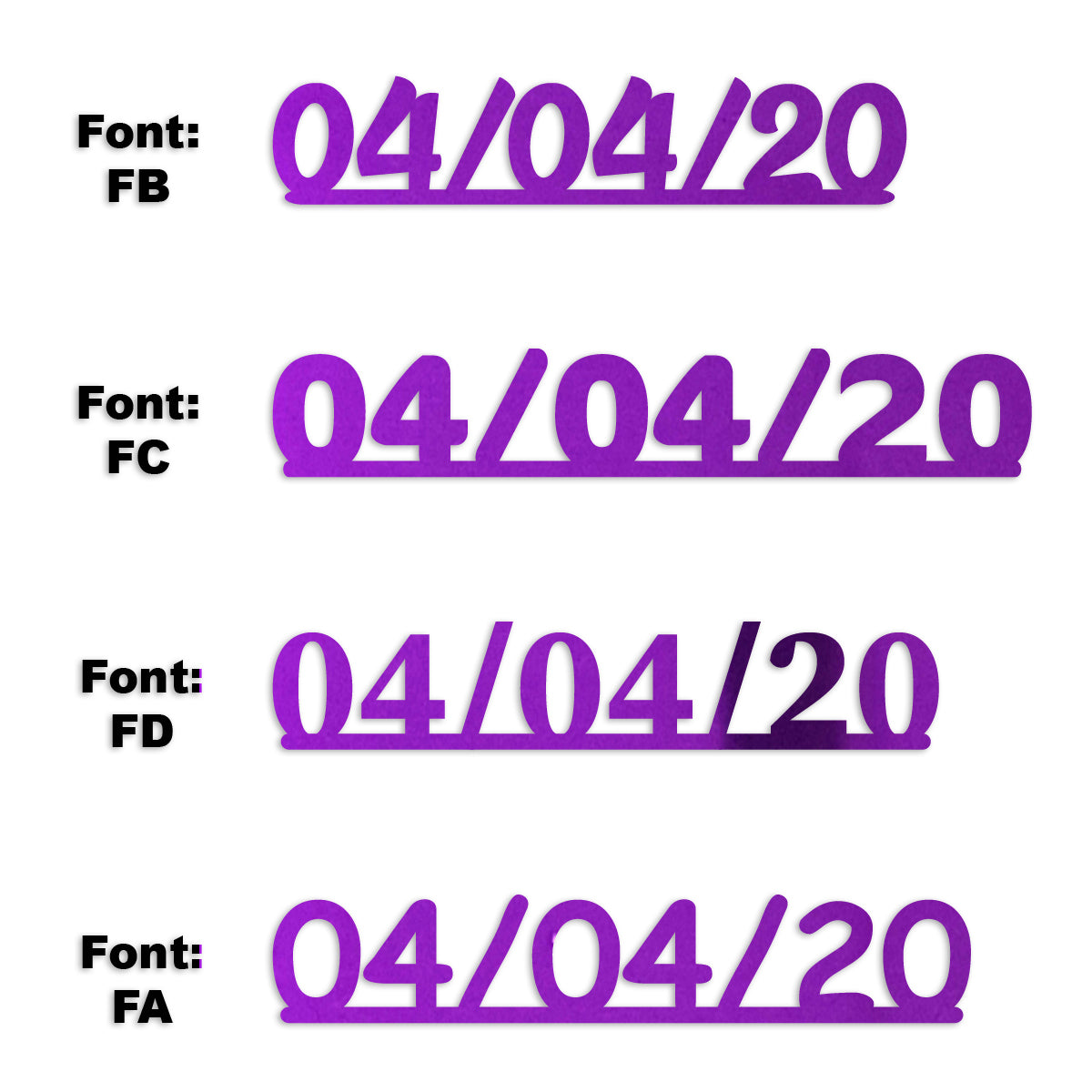 Custom-Fetti Date - 04/04/24 or 04/04/25  Purple