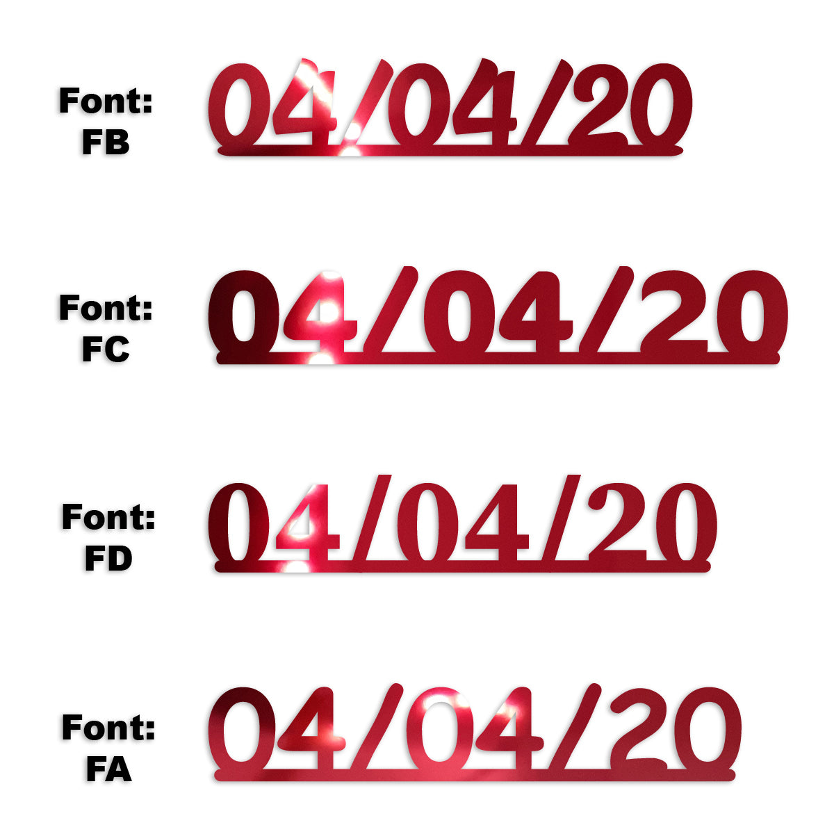 Custom-Fetti Date - 04/04/24 or 04/04/25  Red