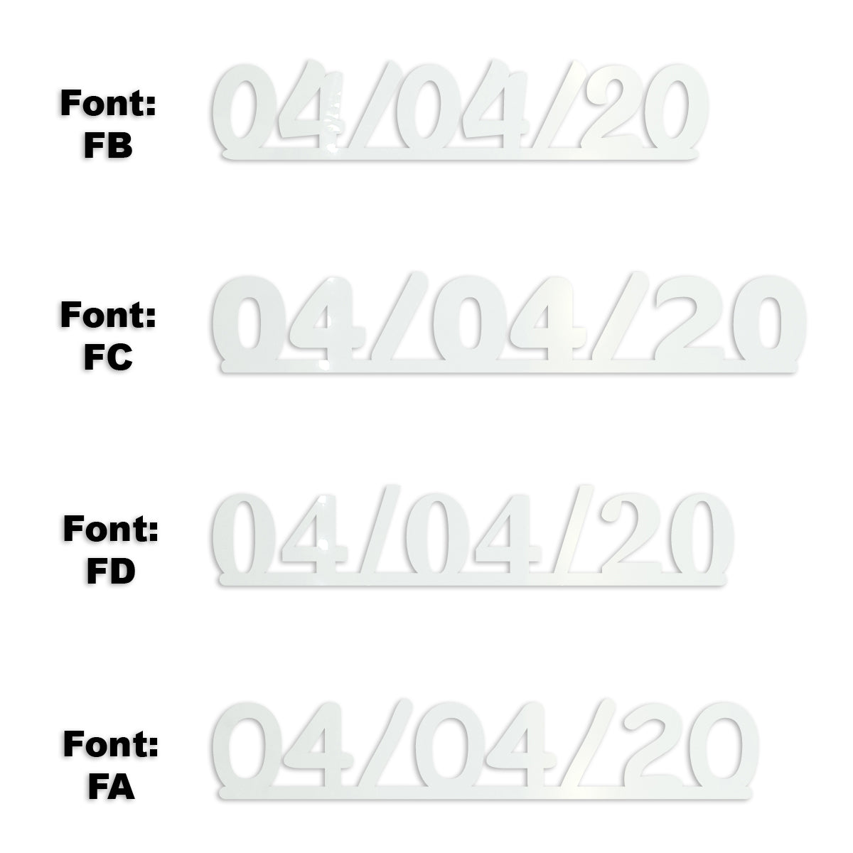Custom-Fetti Date - 04/04/24 or 04/04/25  White