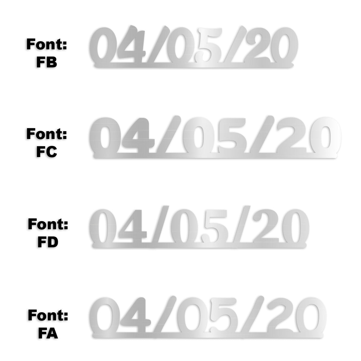 Custom-Fetti Date - 04/05/24 or 04/05/25  Silver