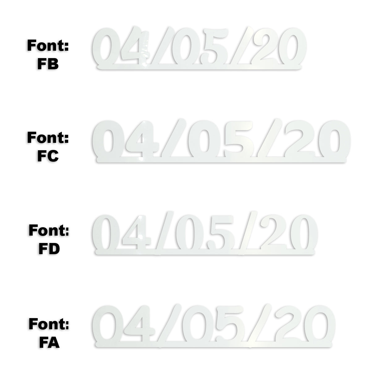 Custom-Fetti Date - 04/05/24 or 04/05/25  White