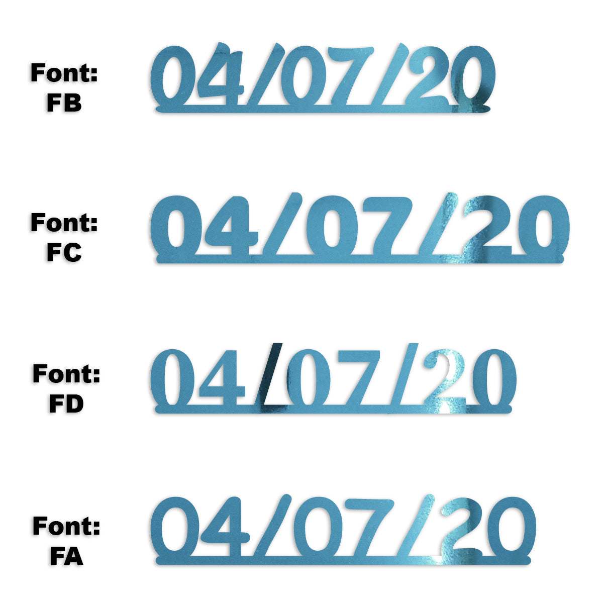 Custom-Fetti Date - 04/07/24 or 04/07/25  Blue Sky