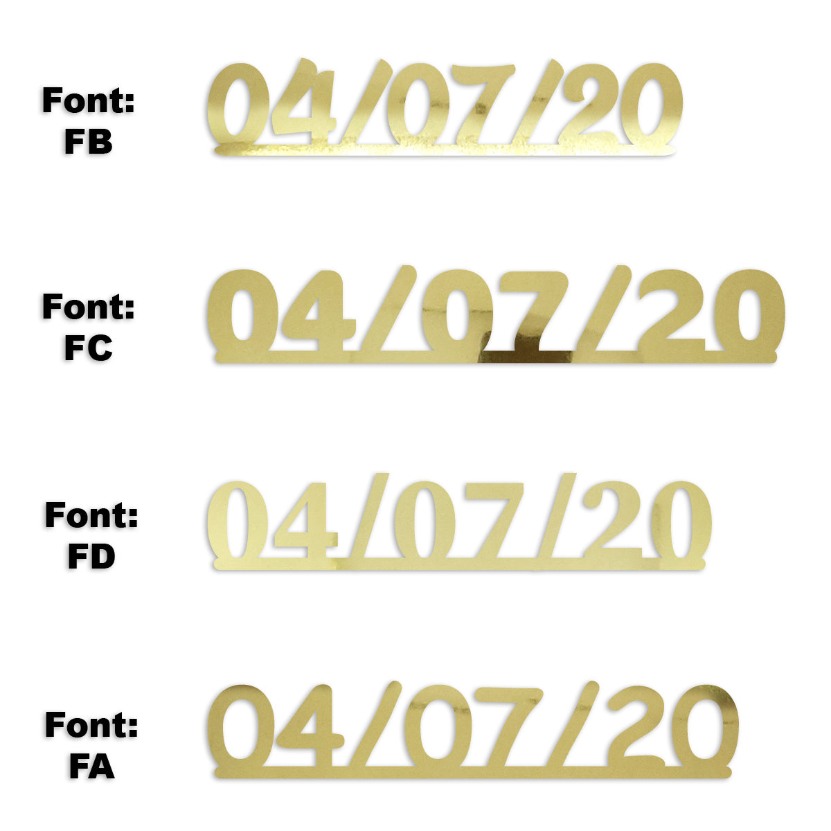 Custom-Fetti Date - 04/07/24 or 04/07/25  Gold