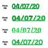 Custom-Fetti Date - 04/07/24 or 04/07/25  Green