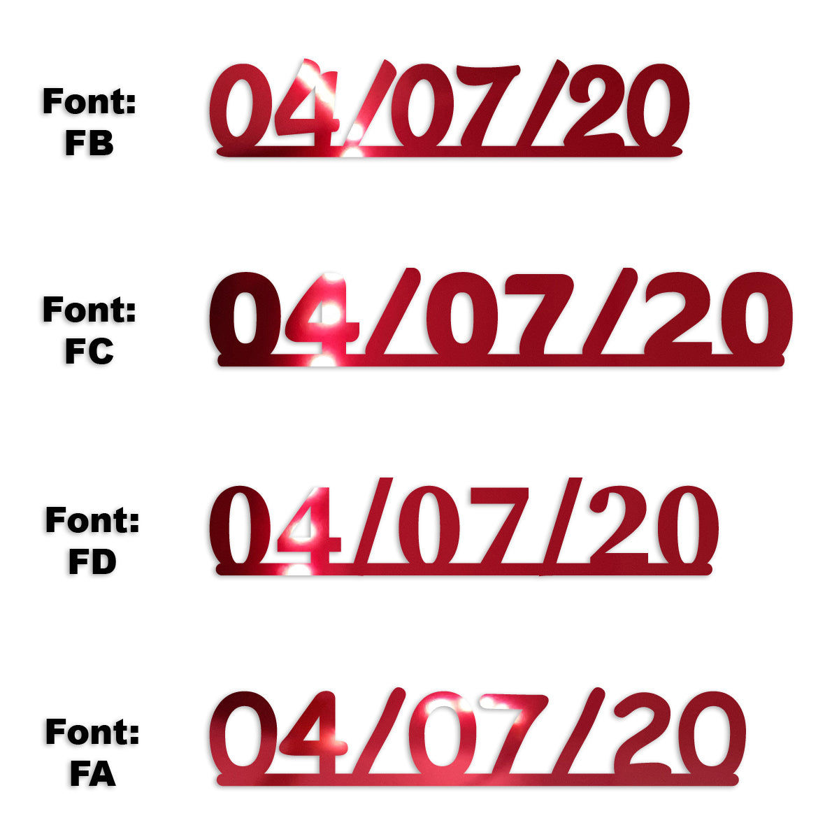 Custom-Fetti Date - 04/07/24 or 04/07/25  Red