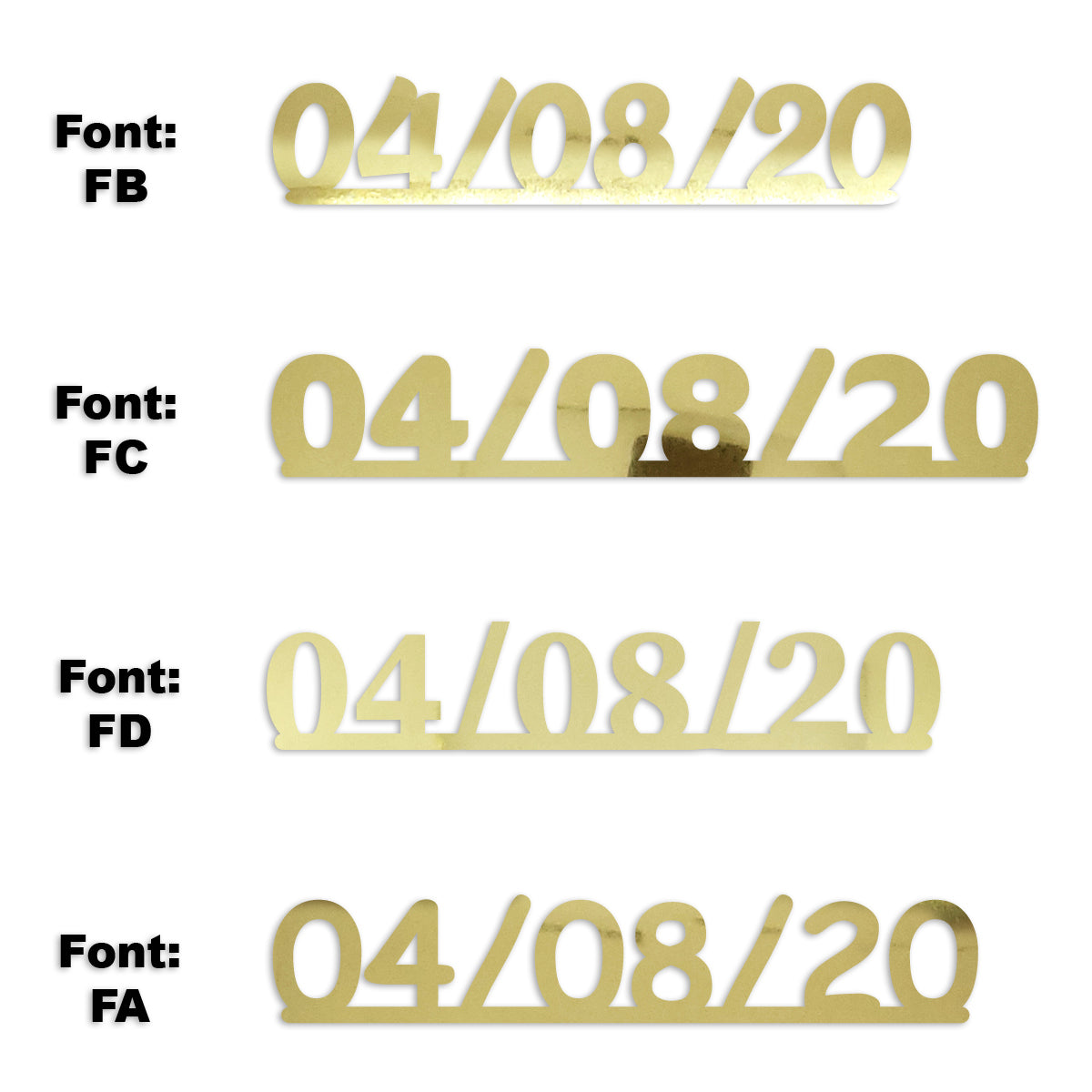 Custom-Fetti Date - 04/08/24 or 04/08/25  Gold