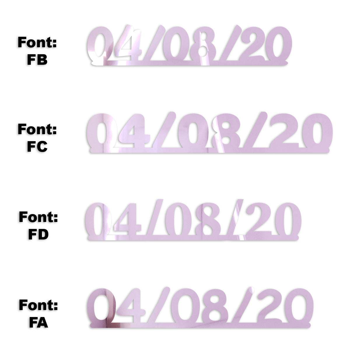 Custom-Fetti Date - 04/08/24 or 04/08/25  Pink