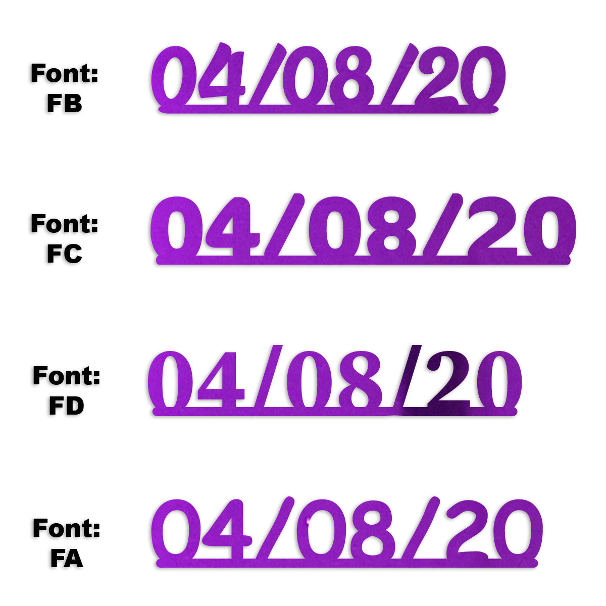 Custom-Fetti Date - 04/08/24 or 04/08/25  Purple