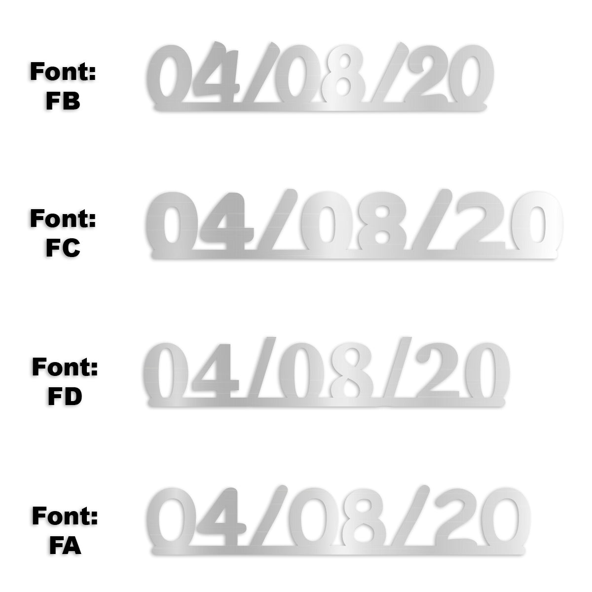 Custom-Fetti Date - 04/08/24 or 04/08/25  Silver