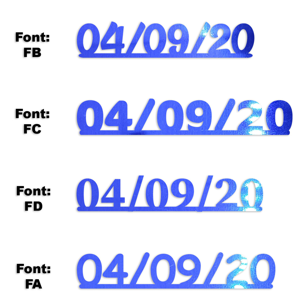 Custom-Fetti Date - 04/09/24 or 04/09/25  Blue Royal