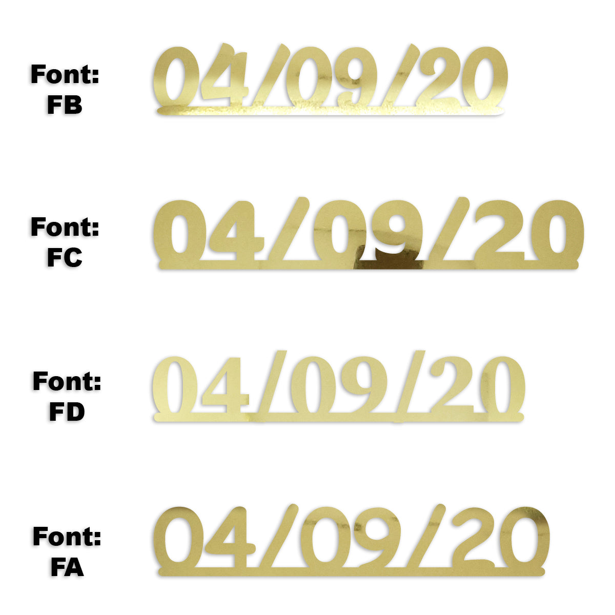 Custom-Fetti Date - 04/09/24 or 04/09/25  Gold