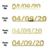 Custom-Fetti Date - 04/09/24 or 04/09/25  Gold
