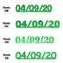 Custom-Fetti Date - 04/09/24 or 04/09/25  Green