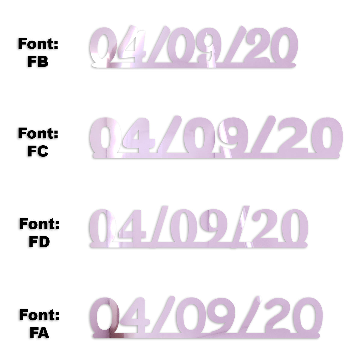 Custom-Fetti Date - 04/09/24 or 04/09/25  Pink