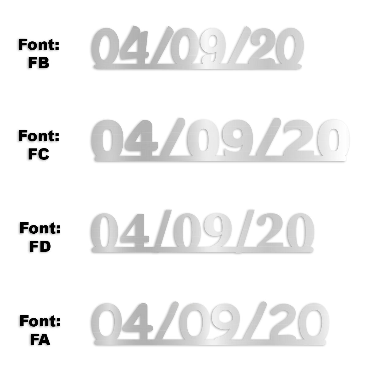 Custom-Fetti Date - 04/09/24 or 04/09/25  Silver