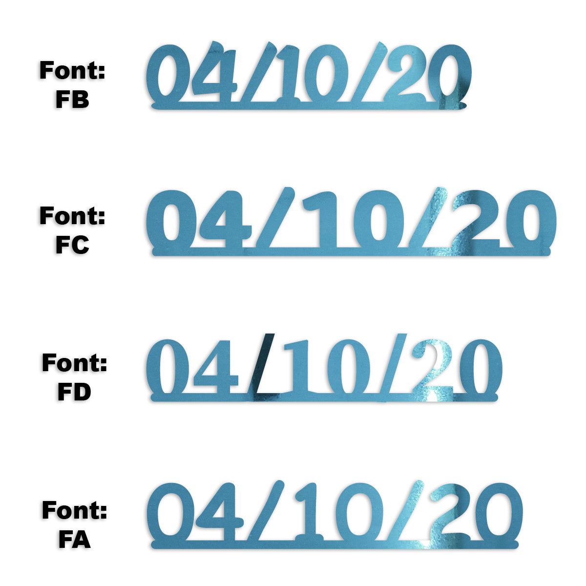 Custom-Fetti Date - 04/10/24 or 04/10/25  Blue Sky