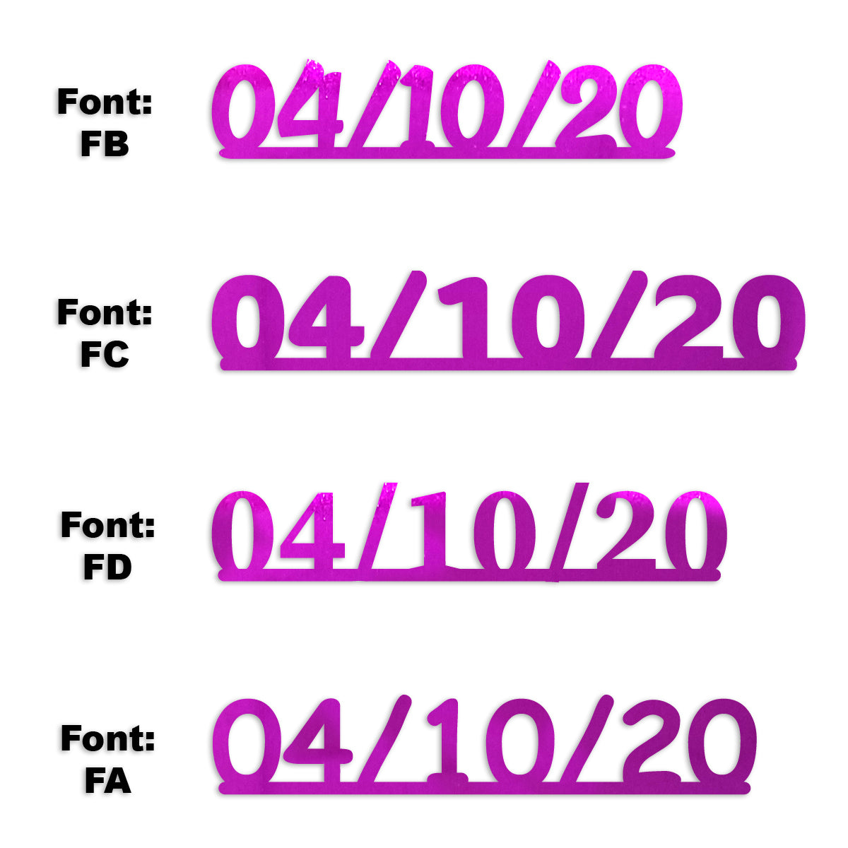 Custom-Fetti Date - 04/10/24 or 04/10/25  Fuchsia