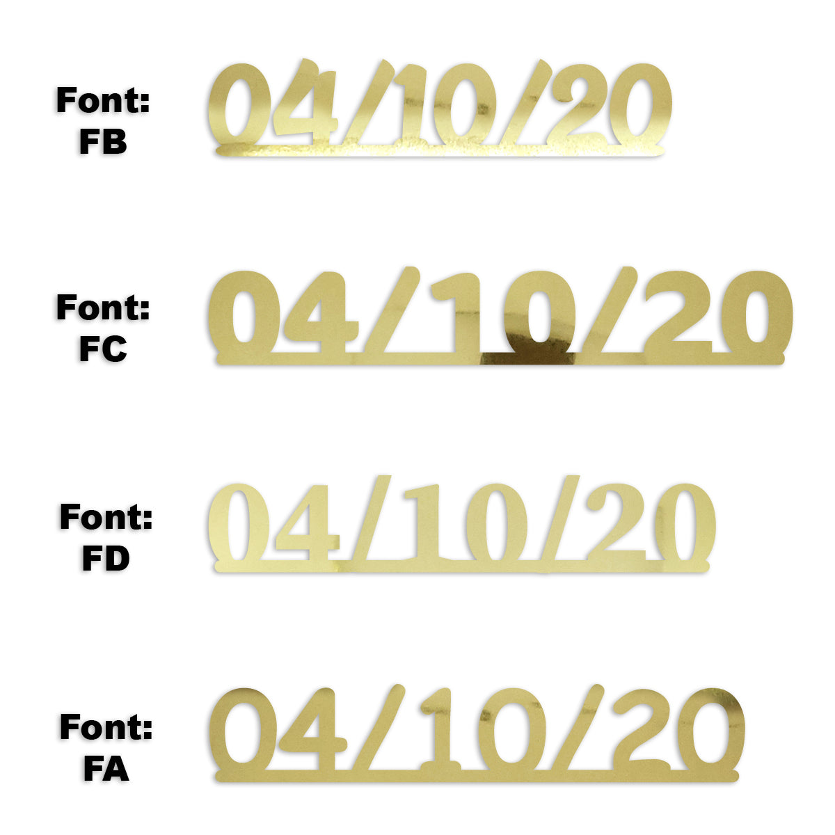 Custom-Fetti Date - 04/10/24 or 04/10/25  Gold