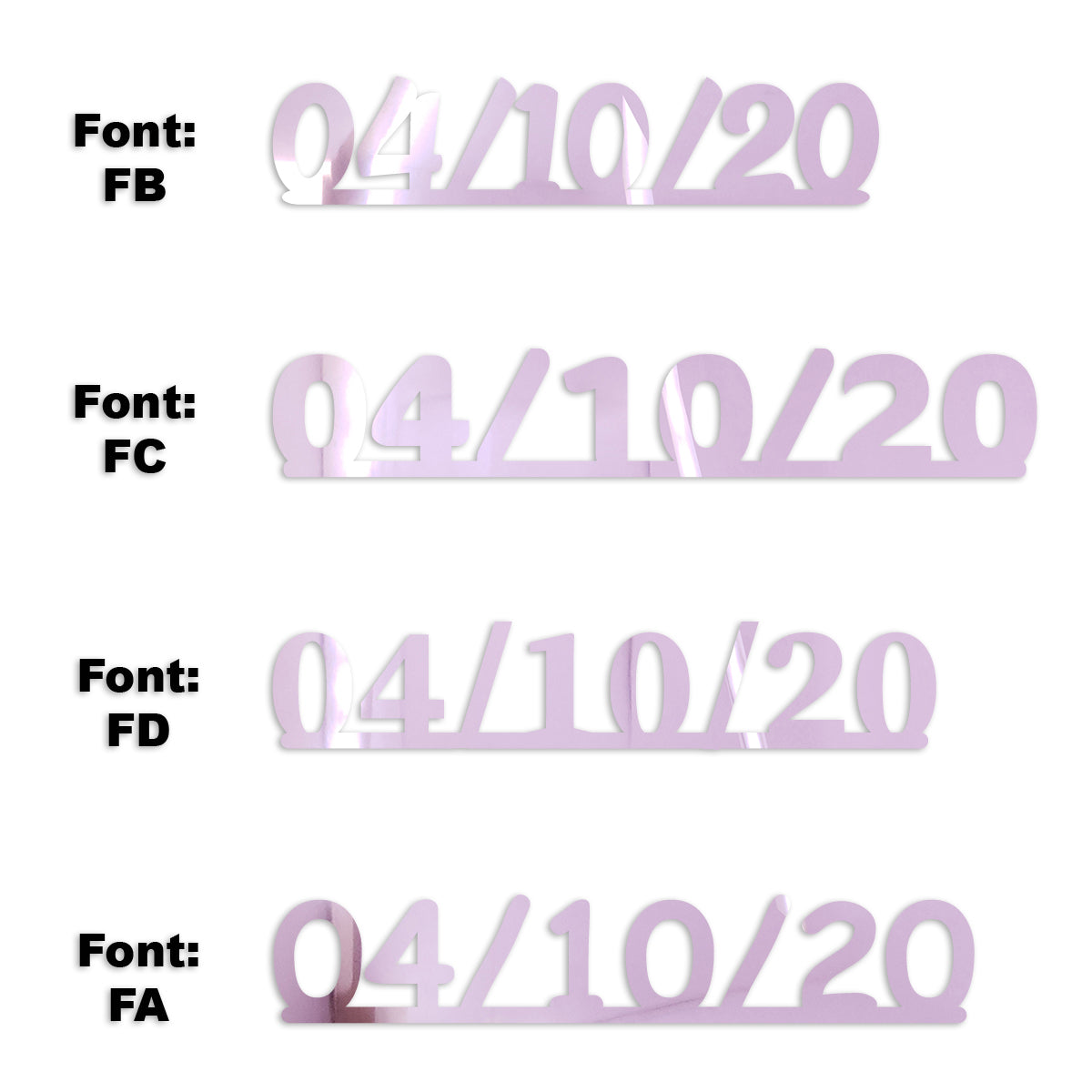Custom-Fetti Date - 04/10/24 or 04/10/25  Pink