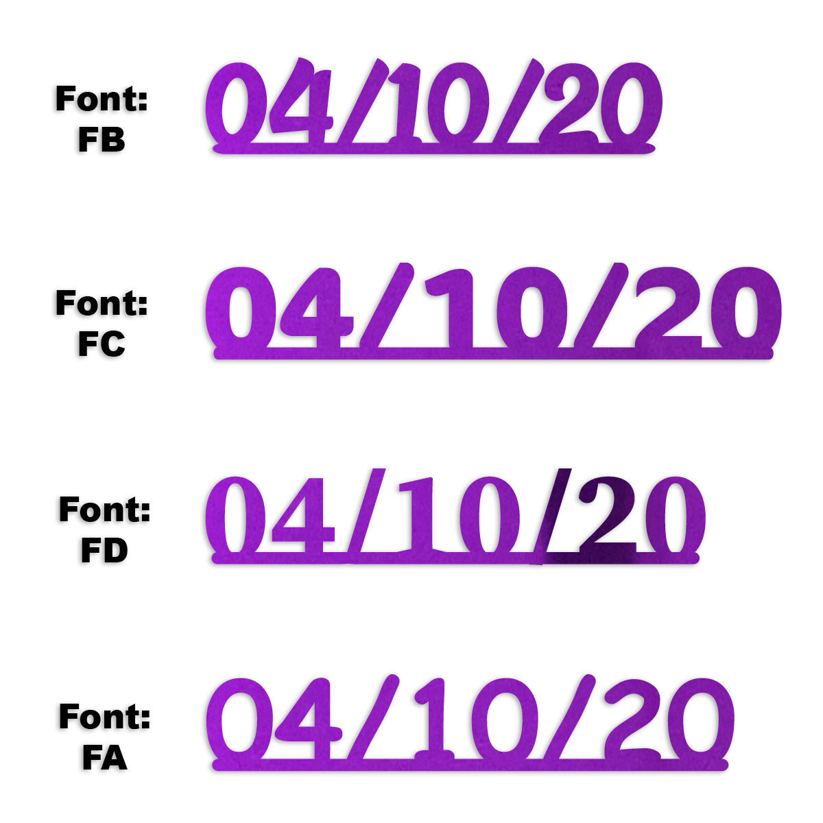 Custom-Fetti Date - 04/10/24 or 04/10/25  Purple