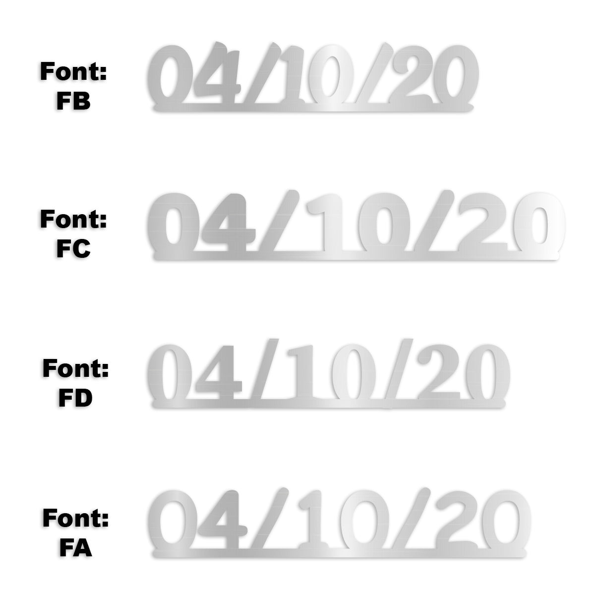 Custom-Fetti Date - 04/10/24 or 04/10/25  Silver