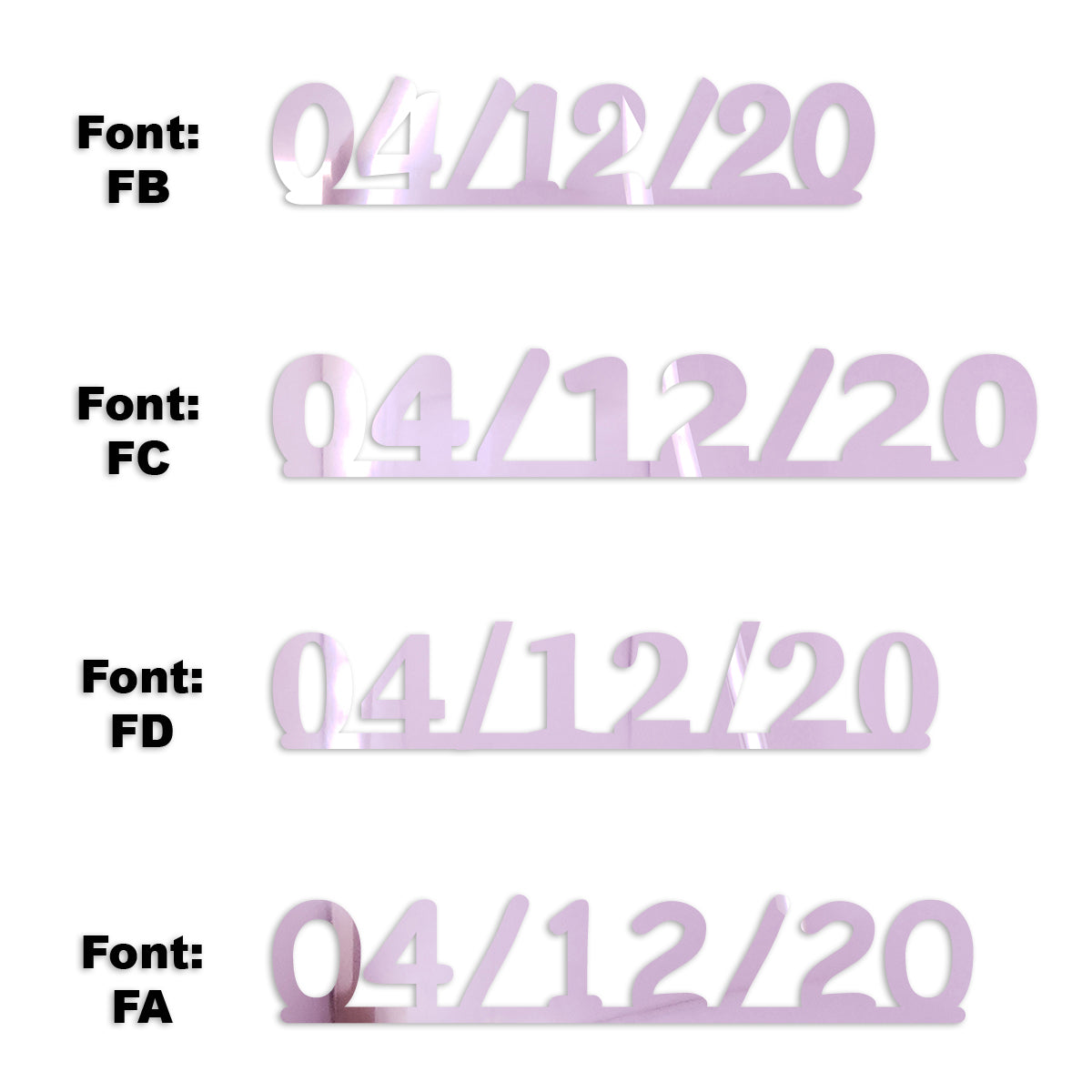 Custom-Fetti Date - 04/12/24 or 04/12/25  Pink