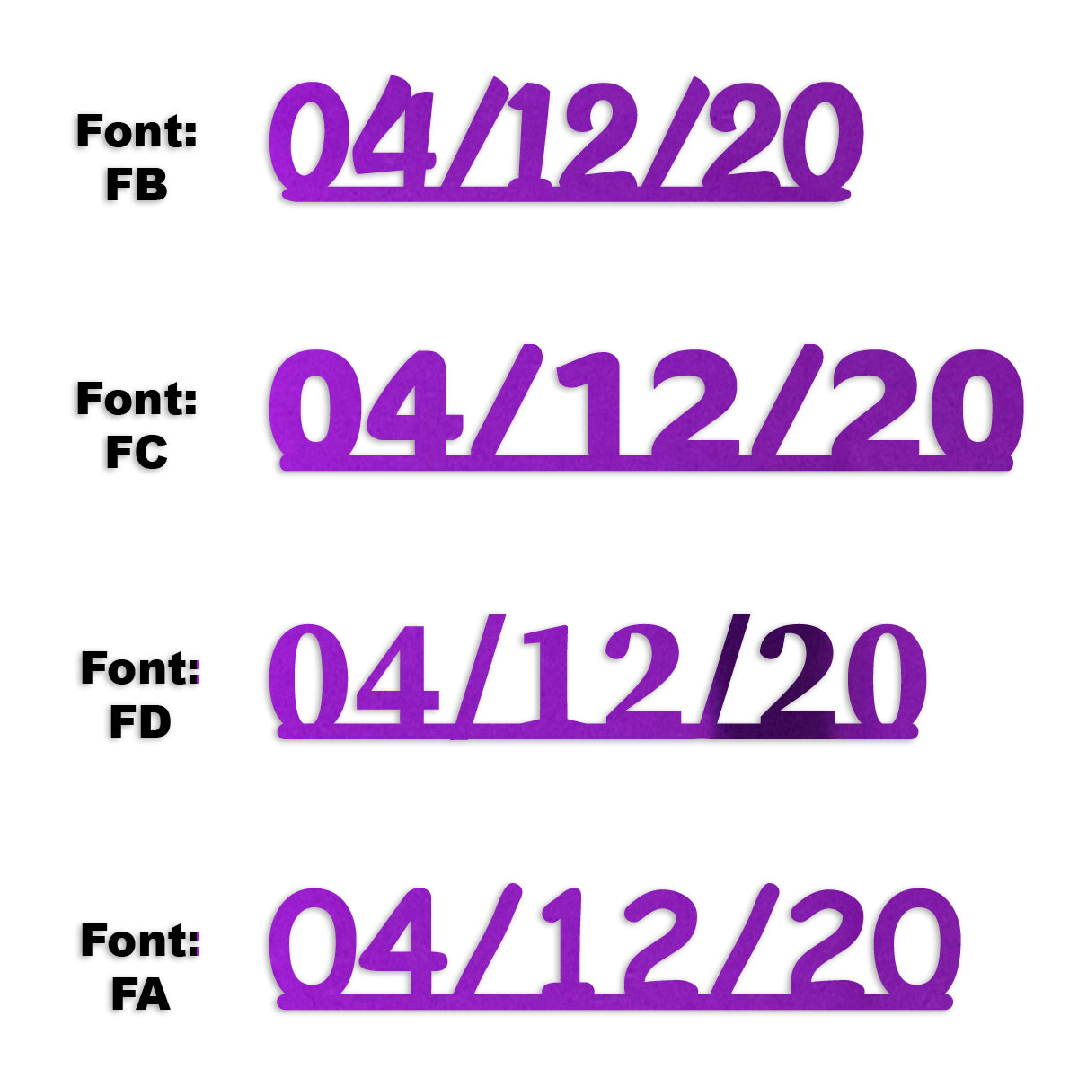 Custom-Fetti Date - 04/12/24 or 04/12/25  Purple