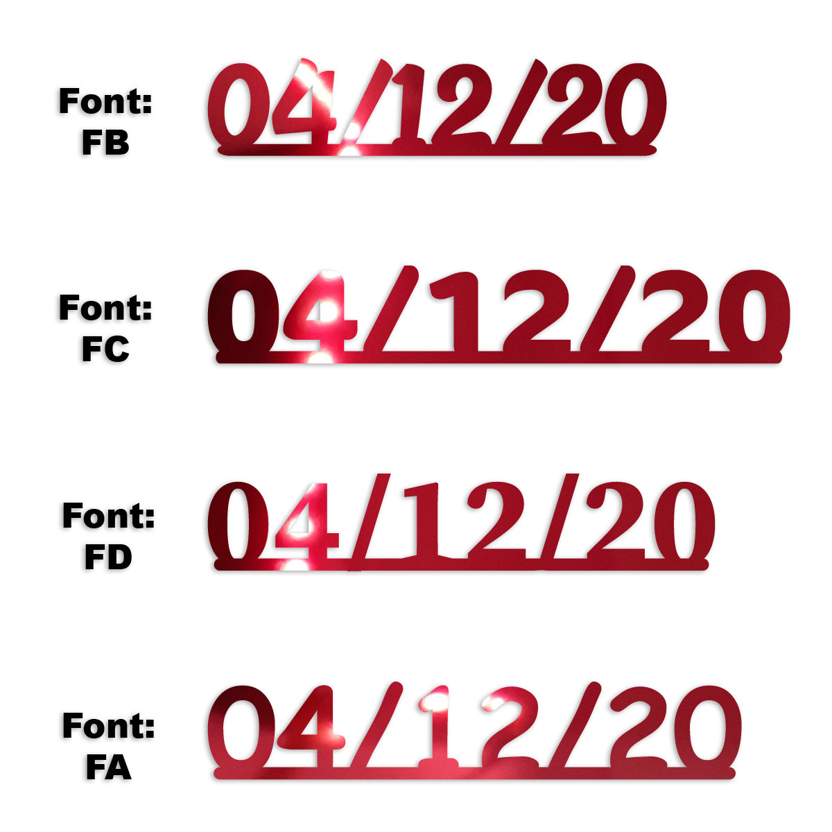 Custom-Fetti Date - 04/12/24 or 04/12/25  Red