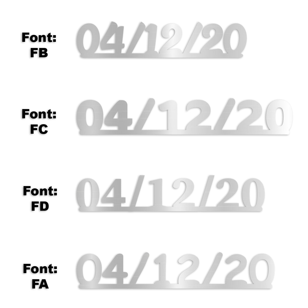 Custom-Fetti Date - 04/12/24 or 04/12/25  Silver