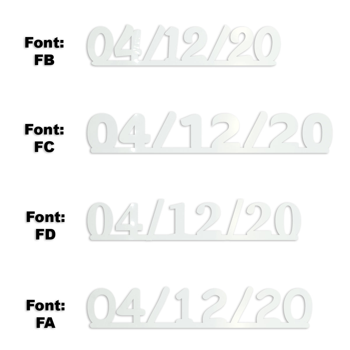 Custom-Fetti Date - 04/12/24 or 04/12/25  White