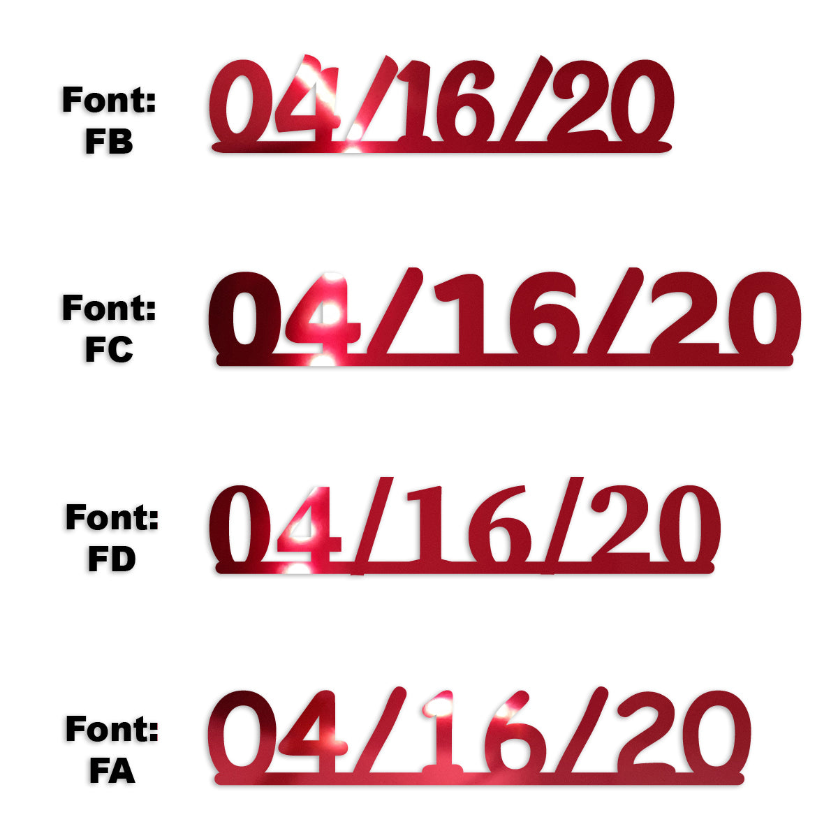 Custom-Fetti Date - 04/16/24 or 04/16/25  Red