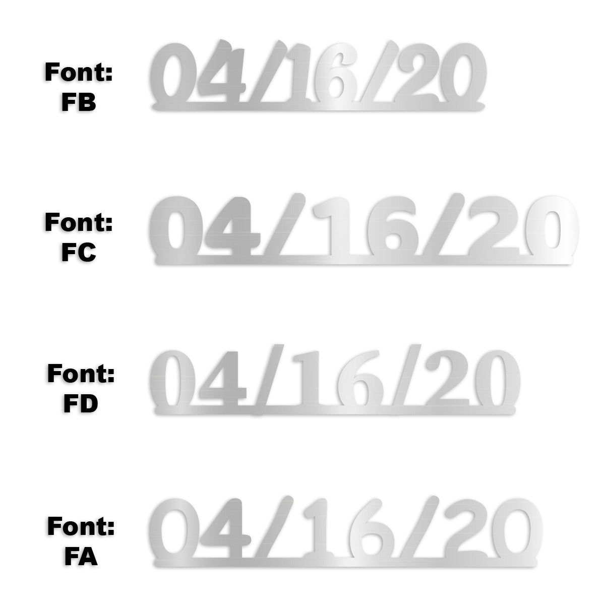 Custom-Fetti Date - 04/16/24 or 04/16/25  Silver