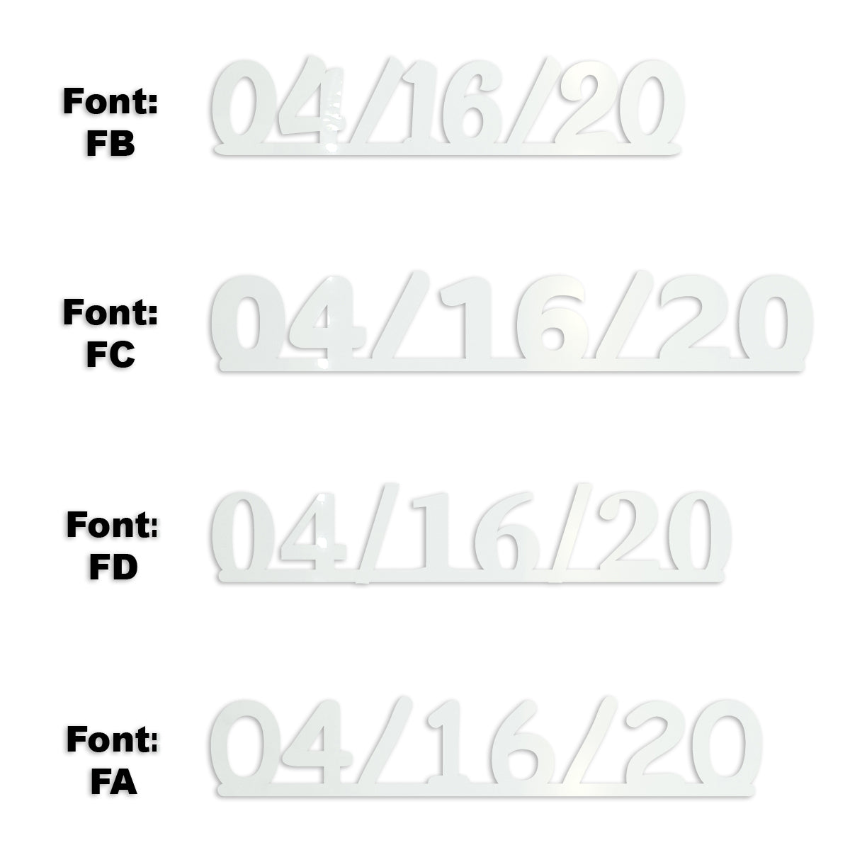 Custom-Fetti Date - 04/16/24 or 04/16/25  White