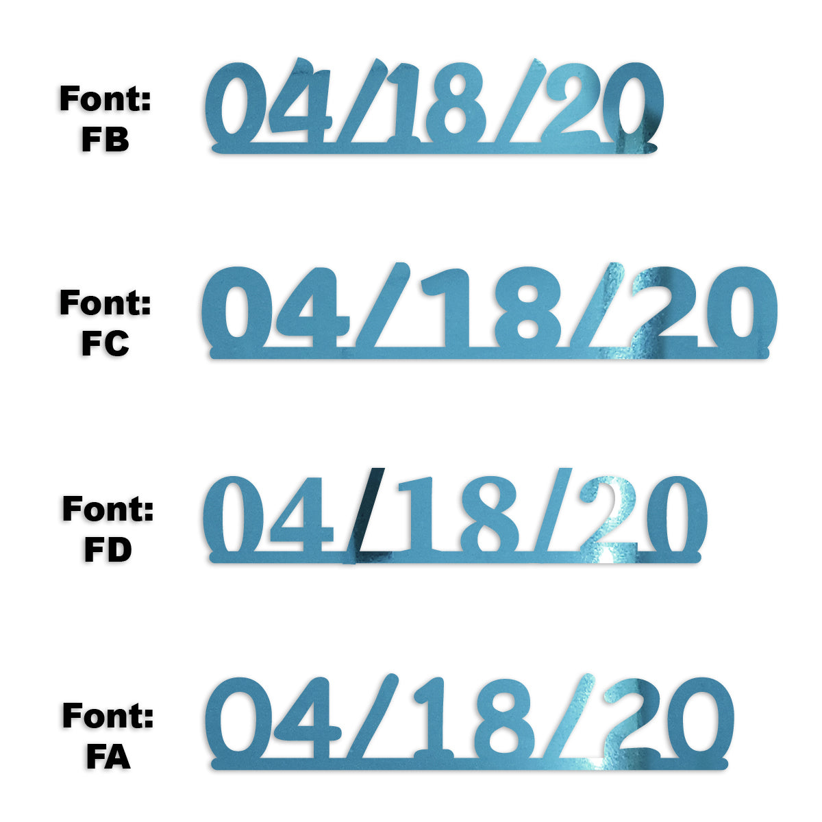 Custom-Fetti Date - 04/18/24 or 04/18/25  Blue Sky