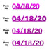 Custom-Fetti Date - 04/18/24 or 04/18/25  Fuchsia