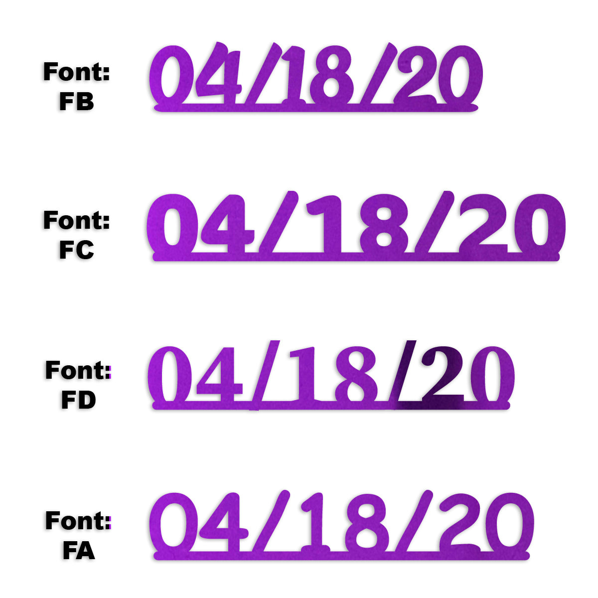 Custom-Fetti Date - 04/18/24 or 04/18/25  Purple