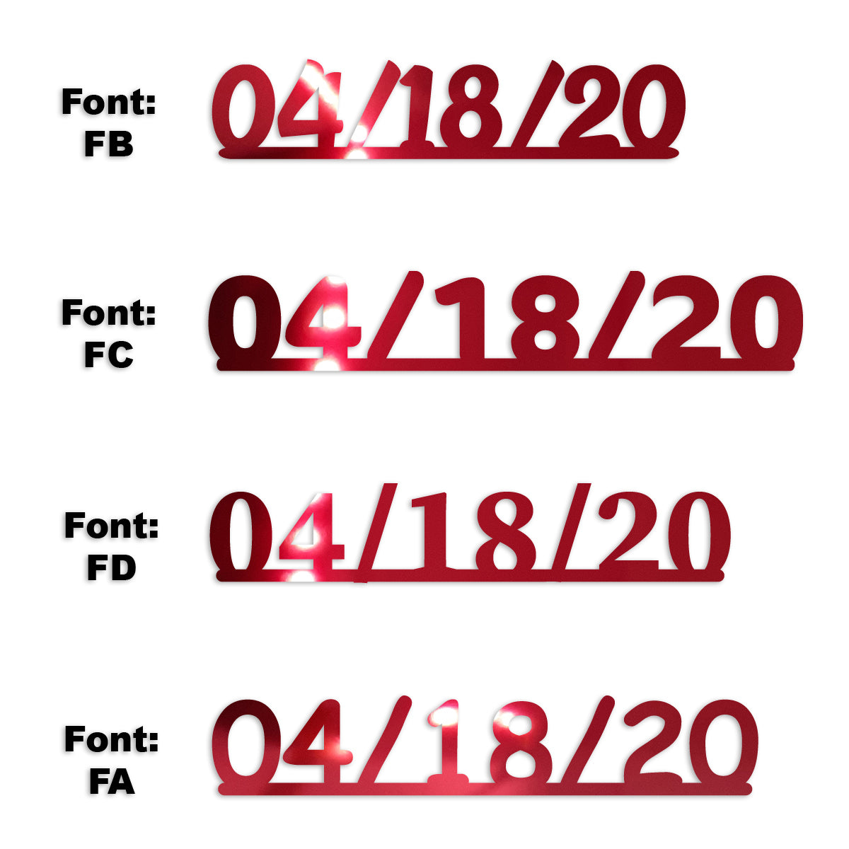 Custom-Fetti Date - 04/18/24 or 04/18/25  Red