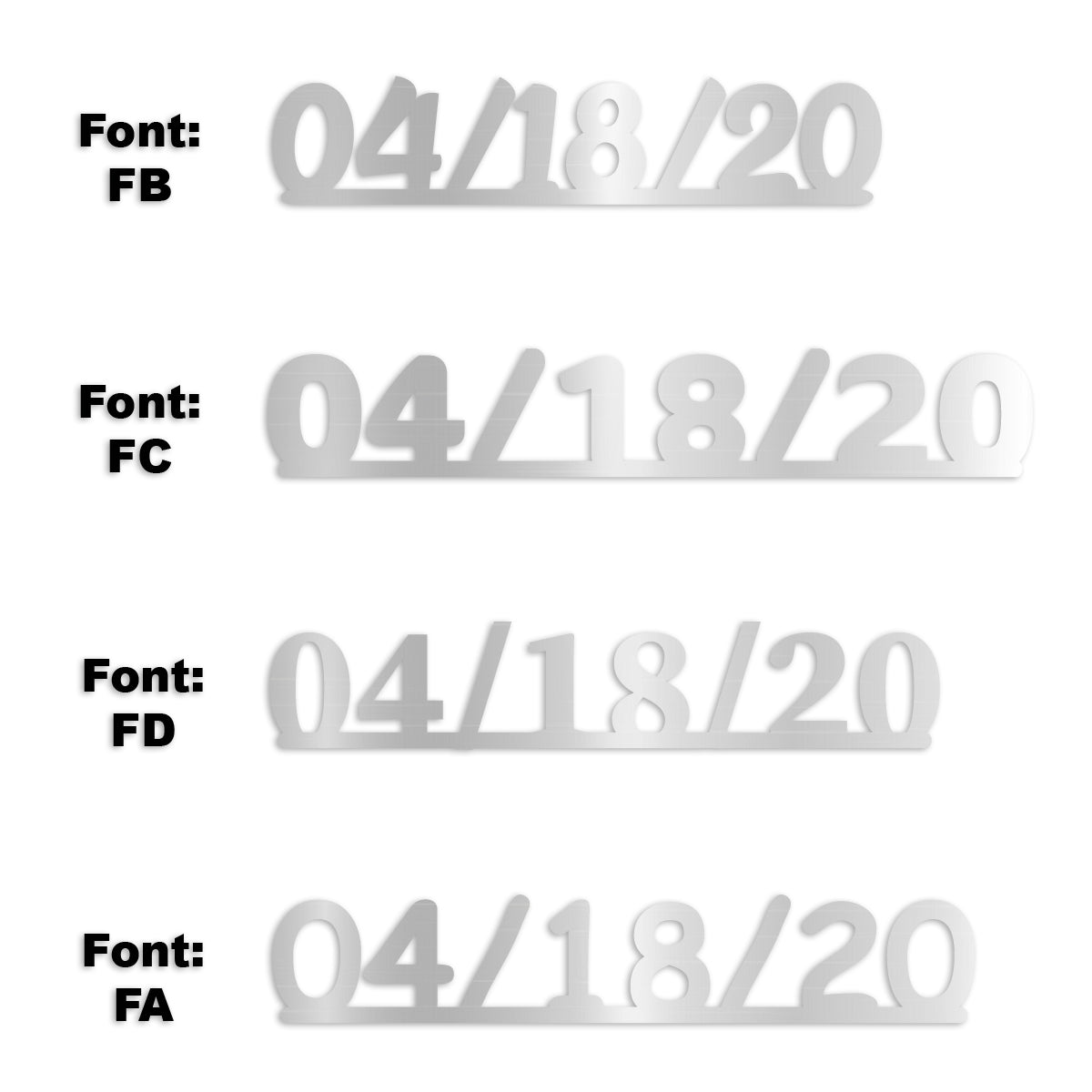 Custom-Fetti Date - 04/18/24 or 04/18/25  Silver
