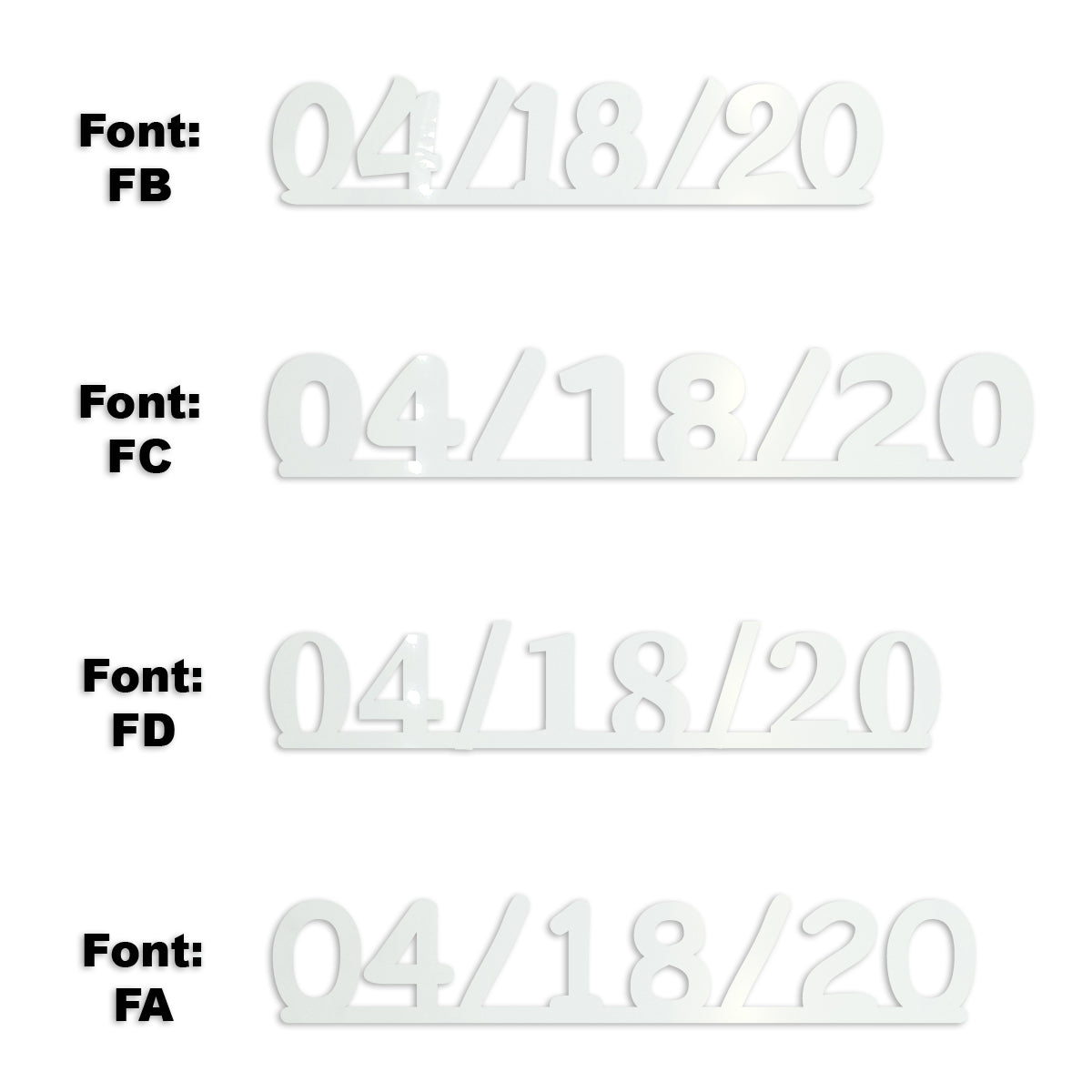 Custom-Fetti Date - 04/18/24 or 04/18/25  White