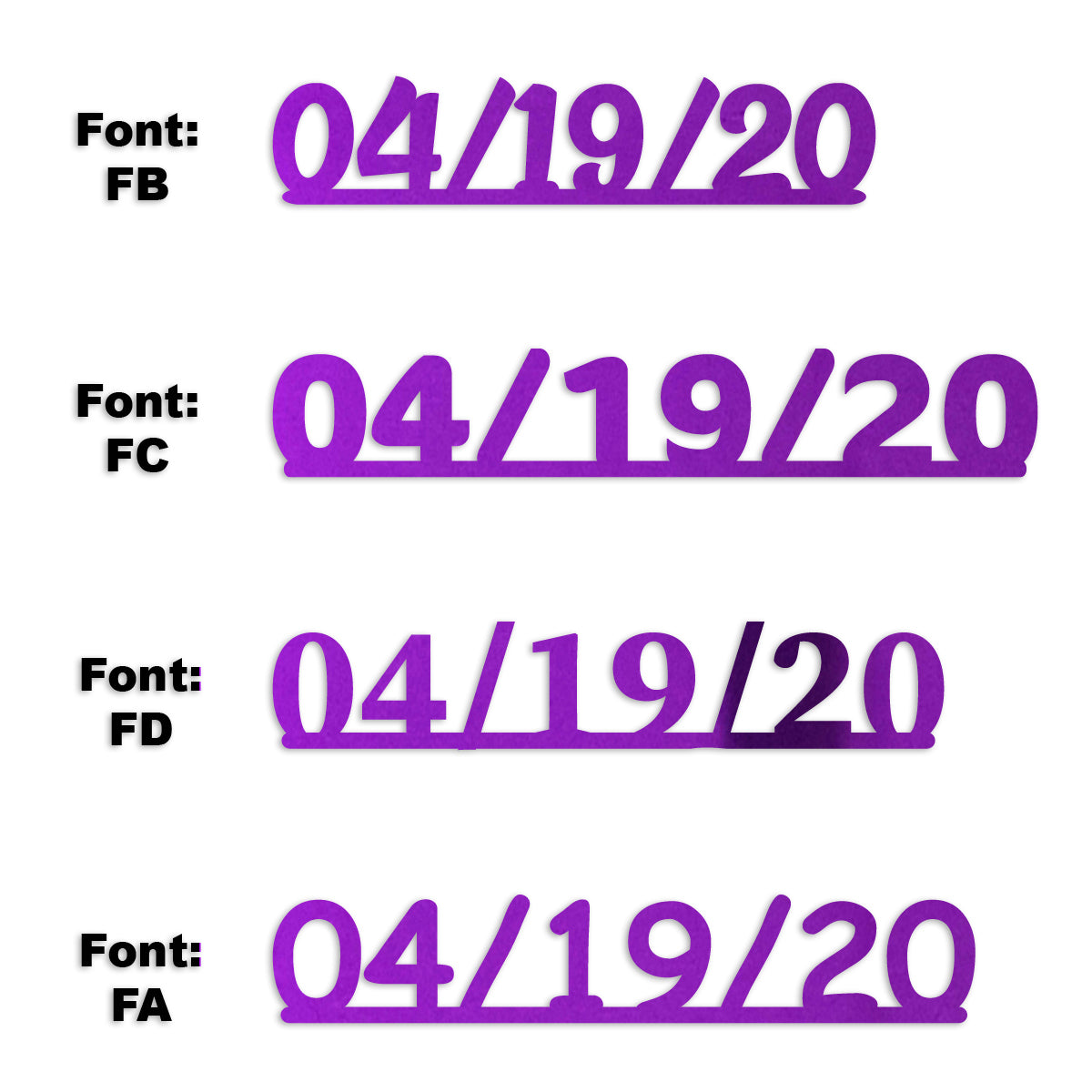 Custom-Fetti Date - 04/19/24 or 04/19/25  Purple