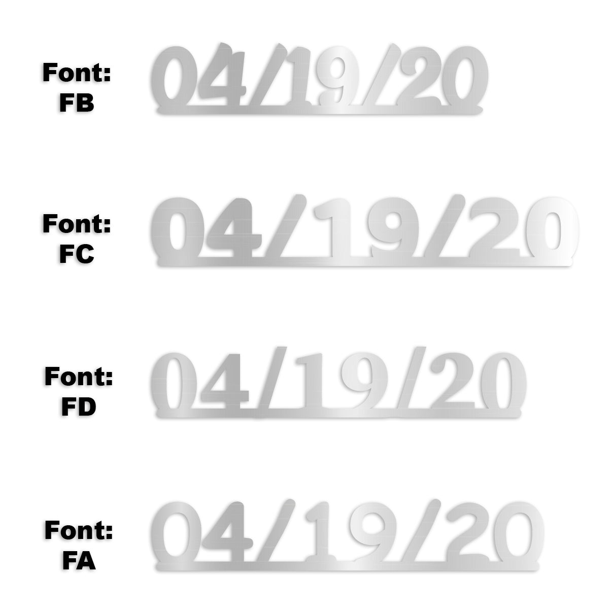 Custom-Fetti Date - 04/19/24 or 04/19/25  Silver