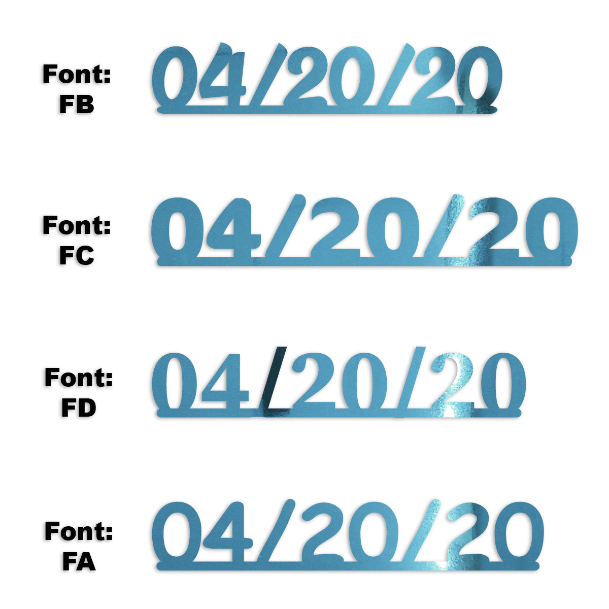 Custom-Fetti Date - 04/20/24 or 04/20/25  Blue Sky