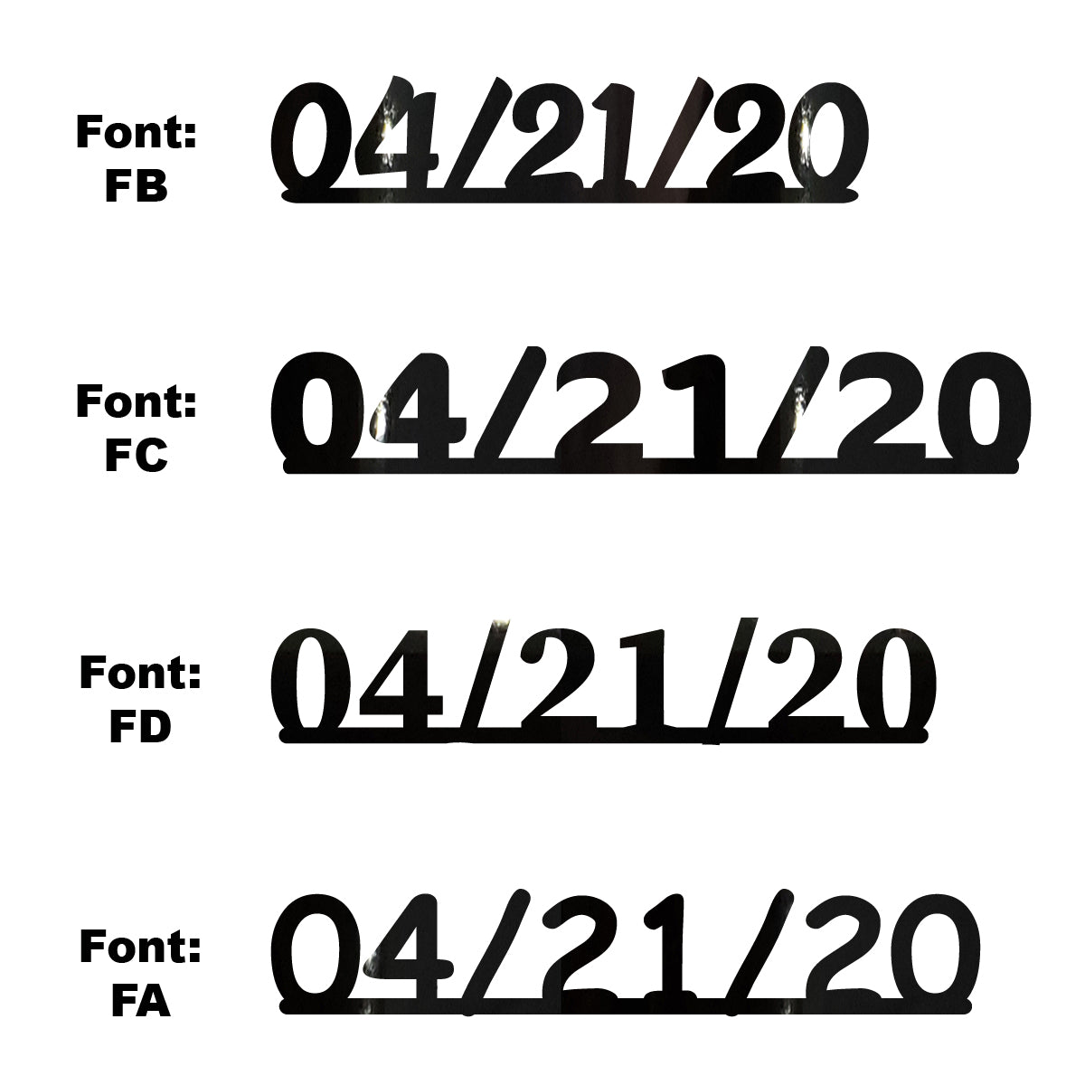 Custom-Fetti Date - 04/21/24 or 04/21/25  Black